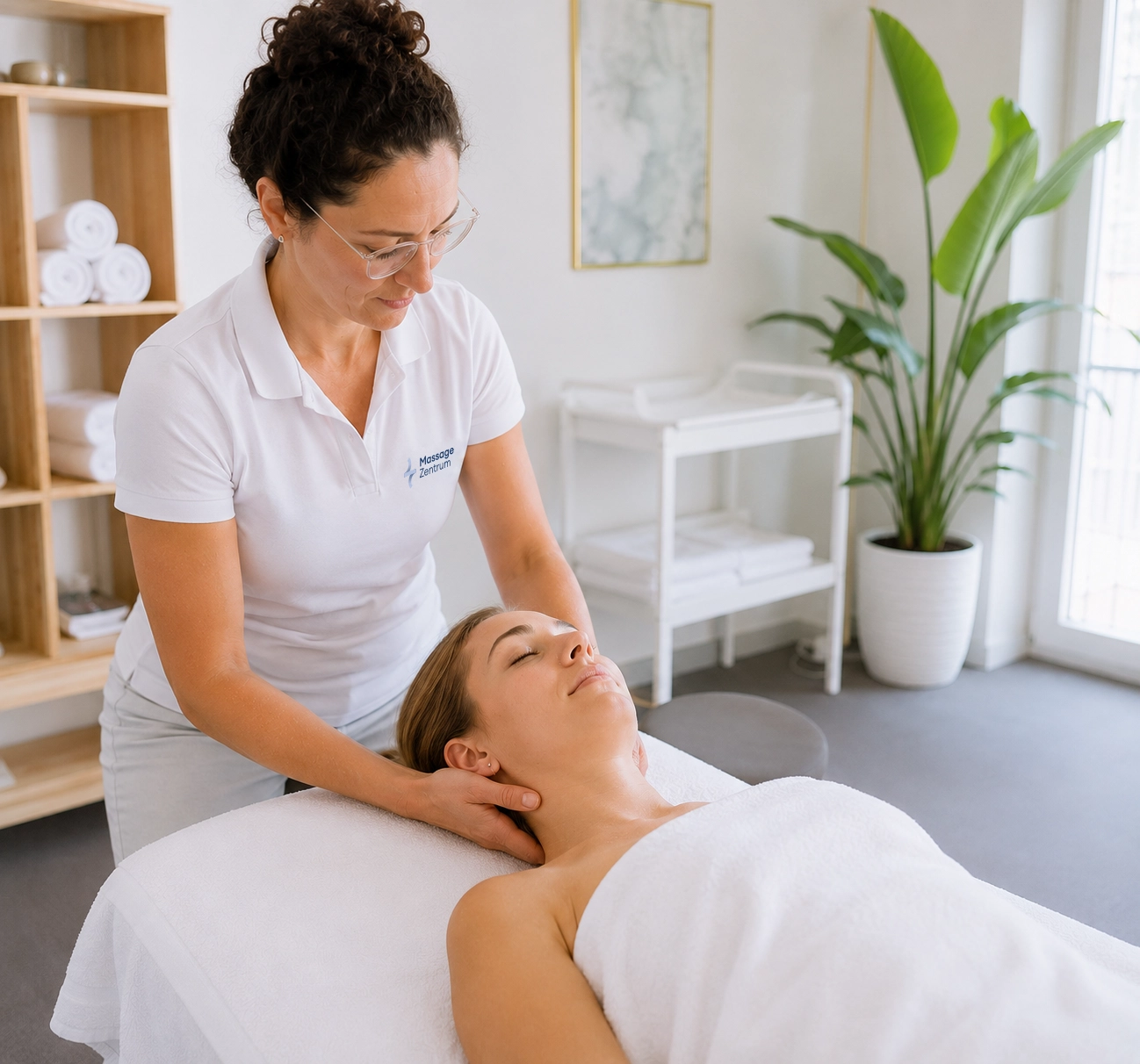 Massagebehandlung bei Nackenschmerzen im Massage Zentrum Wettingen